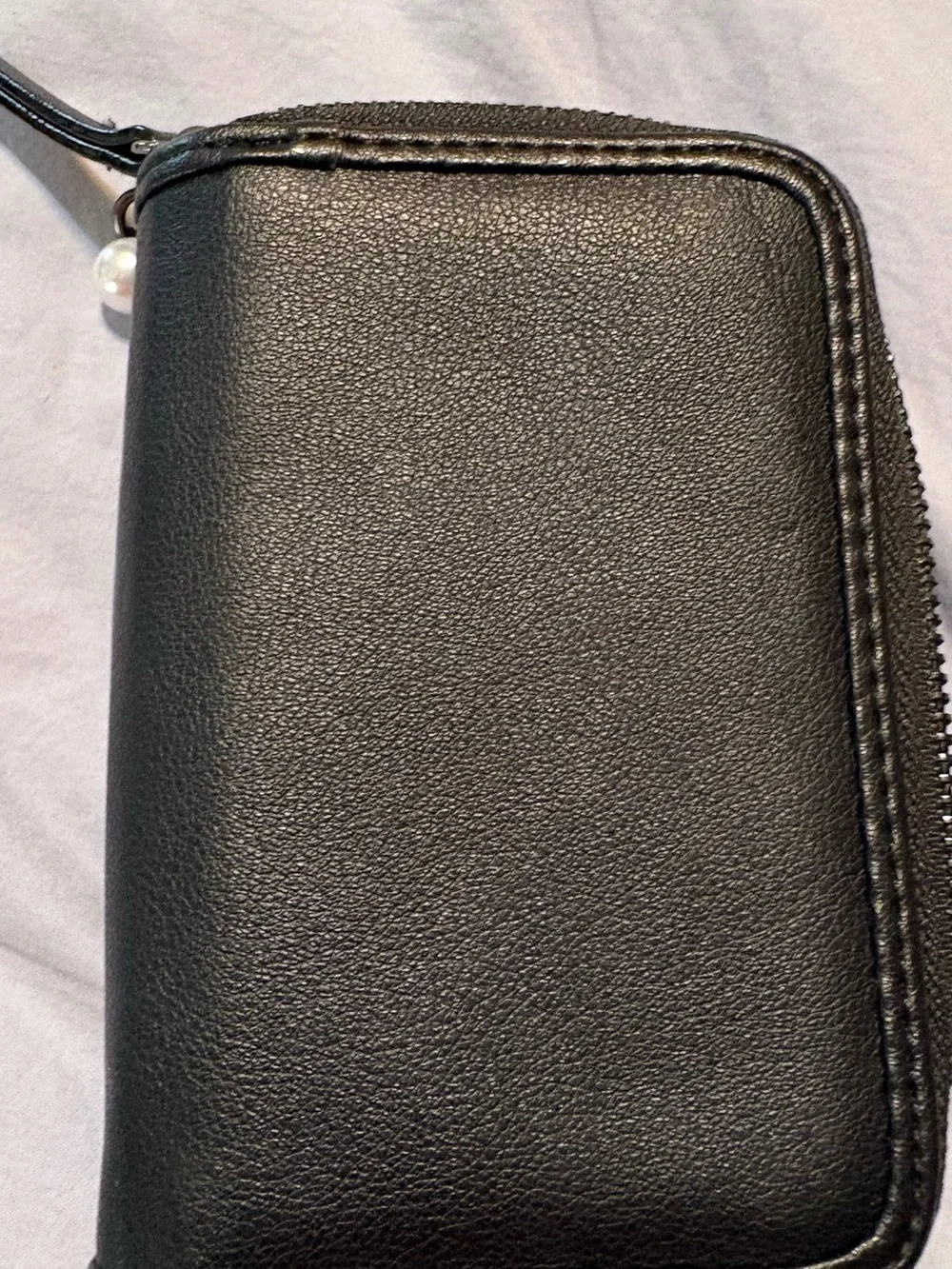 Juicy Couture Black Clutch with Crystal Logo Accents